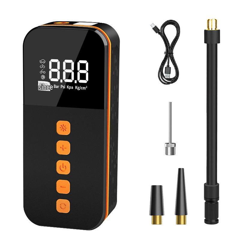 

Беспроводной портативный многофункциональный автомобильный насос для накачивания шин с цифровым дисплеем и подсветкой