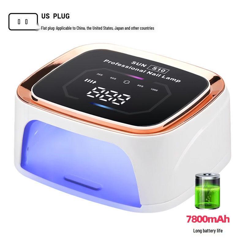 

S10 Мощная беспроводная 108 Вт перезаряжаемая лампа для ногтей для фототерапии и нейл-арта