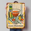 Dolce Freschezza Still Life Tinplate Poster Customized Wall Art Vintage Retro Metal Signs for Decoration At Home Bar Accessories