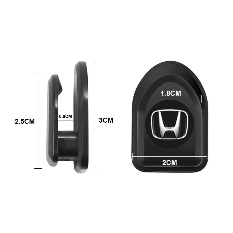 Mini Car Hooks Black Self Adhesive Invisible Hooks Interior Storage Holder For Honda Fit Mugen Insight Type S R VTEC DOHC Modulo Vezel Legend RR Si
