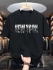 New Arrival Pure Cotton Women Clothing Fashion Women's T-shirts Wwwayeras De Mujeres T-shirt New York City Printed Sports 71067