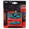 Maisto 1:64 Speed Icons Porsche 911 GT2 RS Die-cast Model Car with Opening Doors, Blue