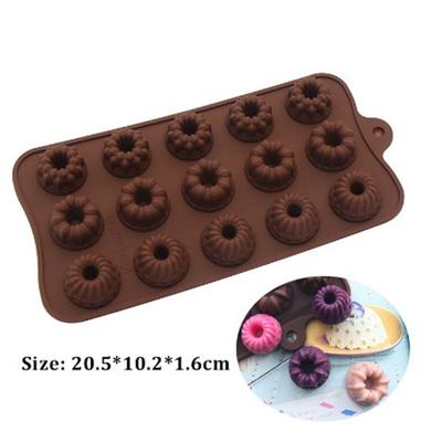 Kreative Blumenform Gummibonbons Silikonformen Kuchen Backwerkzeug Gelee Pudding Schokolade DIY 3D Form