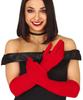 Red Long Costume Gloves Retro 42Cm