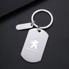 New Laser Metal Motorcycle Keychain Keyring pendant For Peugeot 208 3008 407 307 206 301 408 5008 308 2008 207 508 AccessoriesL