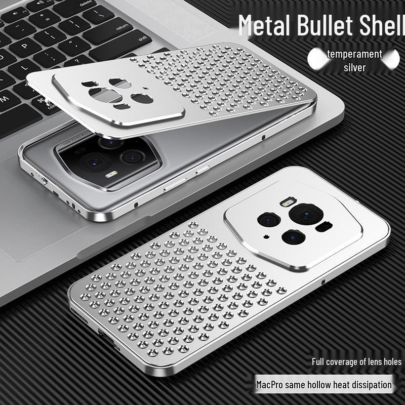 Honor Magic6 Pro Porsche Aluminum Alloy Case with Heat Dissipation & Metal Snap Button