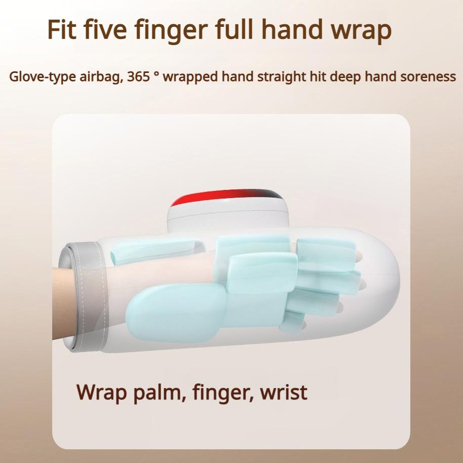 Das Jinkairui Handmassagegerät wärmt die Finger, knetet und massiert die Fingerspitzen, um Beschwerden in den Händen zu lindern.