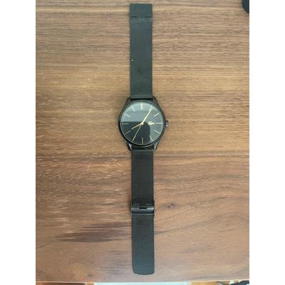 Used LACOSTE Watch Body Black Mesh Belt