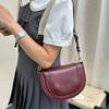 Saddle Bag A Niche Hand-held Fashionable Shoulder Bag with A Slanted Design