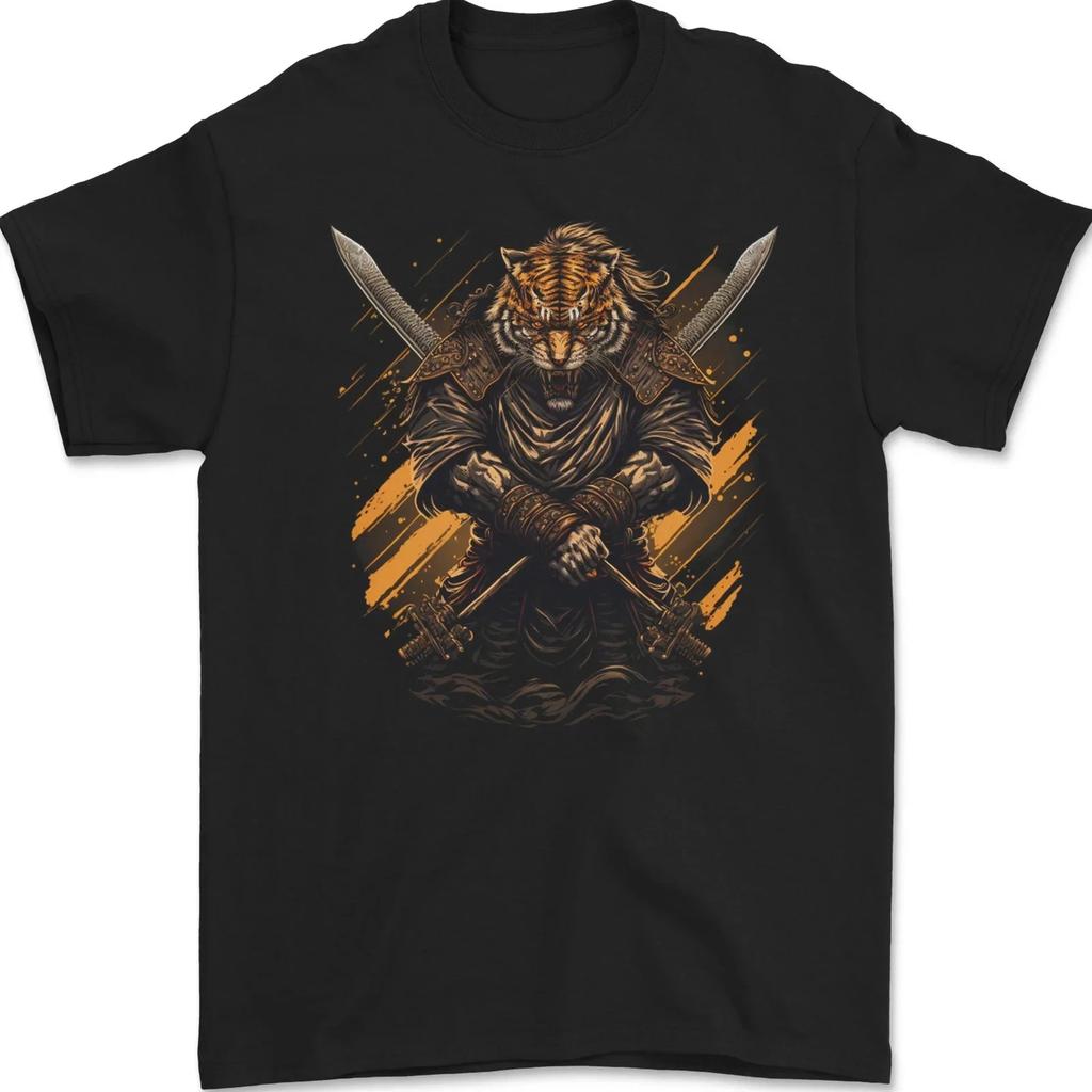 Tiger Warrior Fantasy MMA Martial Arts T-Shirt Size S-4XL
