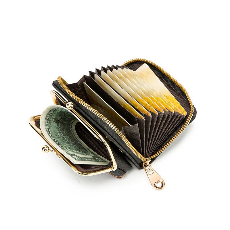 Portamonete piccolo da donna con ricamo in stile cinese, per studentesse, porta monete, tasca porta monete, mini porta carte staccabile due in uno