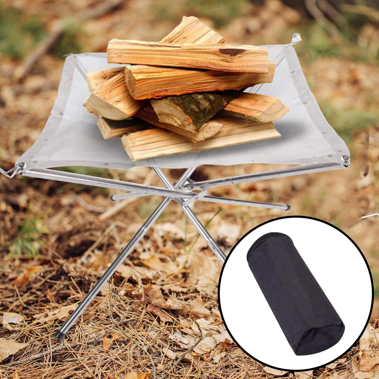 

Кемпинговый костер, дровяная печь, прочная, разборная, складная, для пикника, патио, путешествий, на открытом воздухе