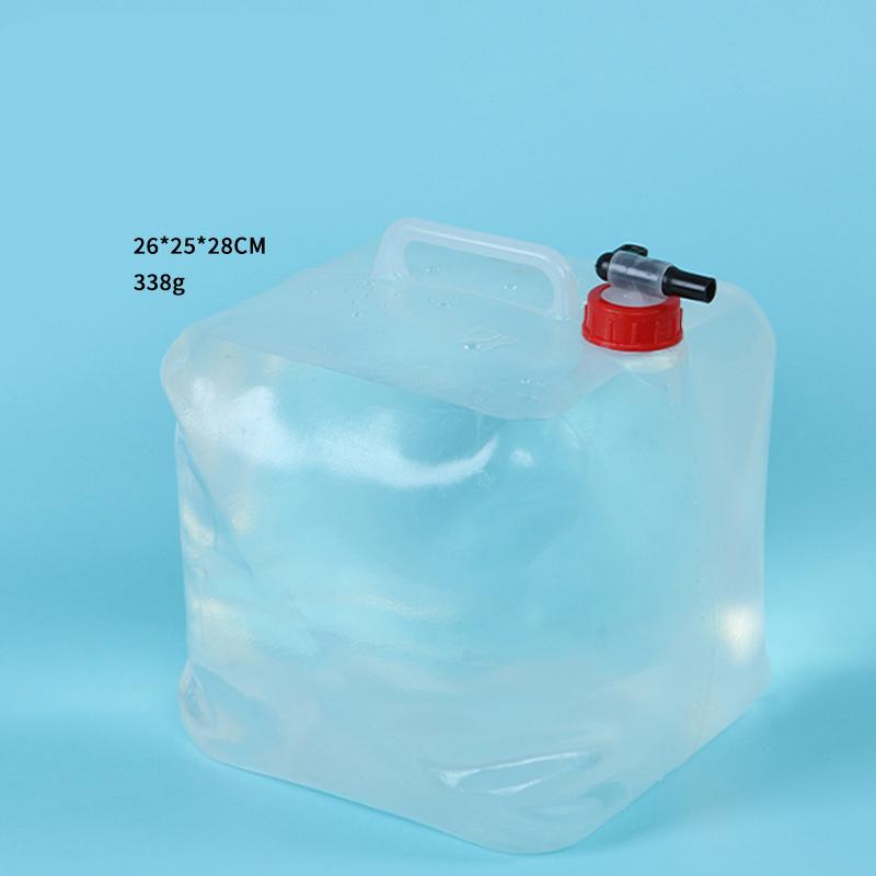 Contenedor de Agua Plegable con Grifo, Jarra de Agua Portátil de Gran Capacidad de Grado Alimenticio para Camping Coche Viajes