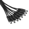 Professional Connector 5.5mm*2.1mm DC Power Cord Splitter Cable 1 to 2/3/4/6/8 Way Female to Male