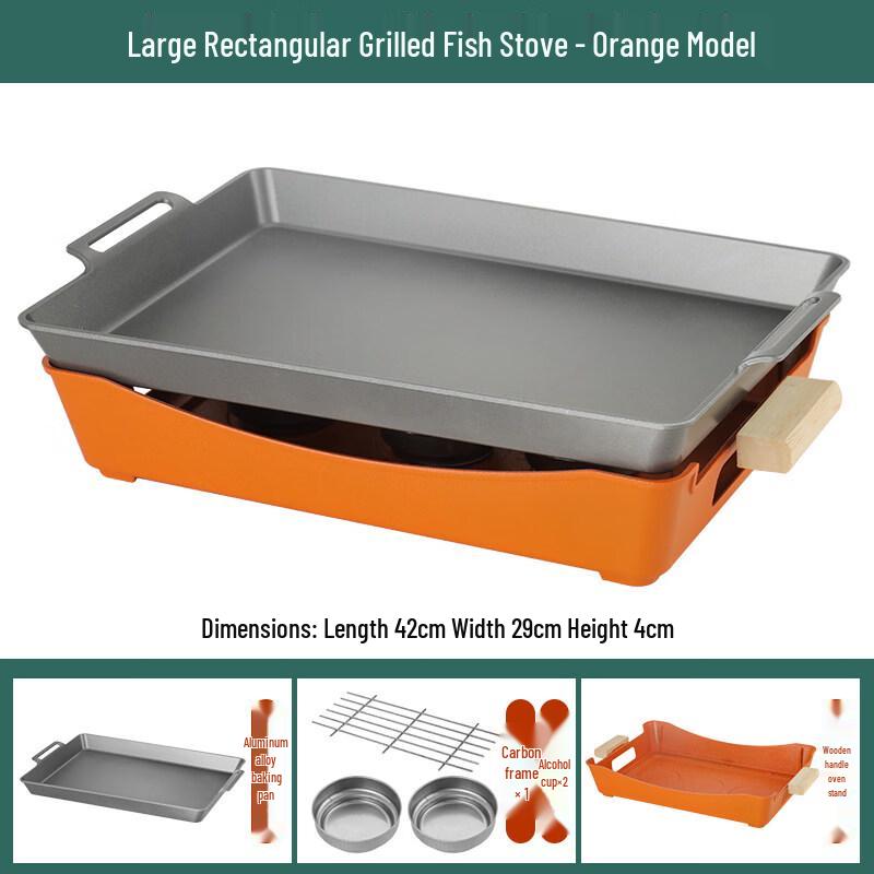 Kashicong Commercial Fish Roaster with Non-stick Pan