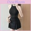 Eleganter Badeanzug Damen Einteiler Bauchkontrolle Polyester Wasserdicht Sommer Strandmode Für Urlaub