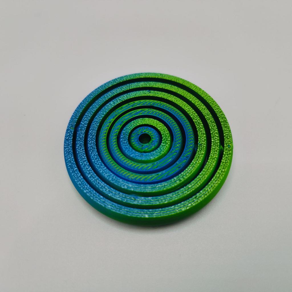 3D Printed Rotating Ball Toy O-Shaped Universal Fingertip Gyroscope Gravity Rotation Anxiety Relief Decompression Cool Toy