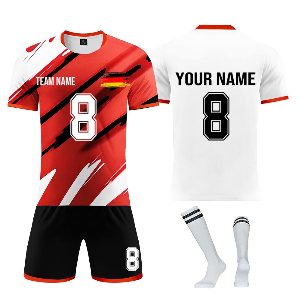 Personalised Shirts Kit Mens Girls With Name Number Custom Football Jerseys For Boys Training Suit