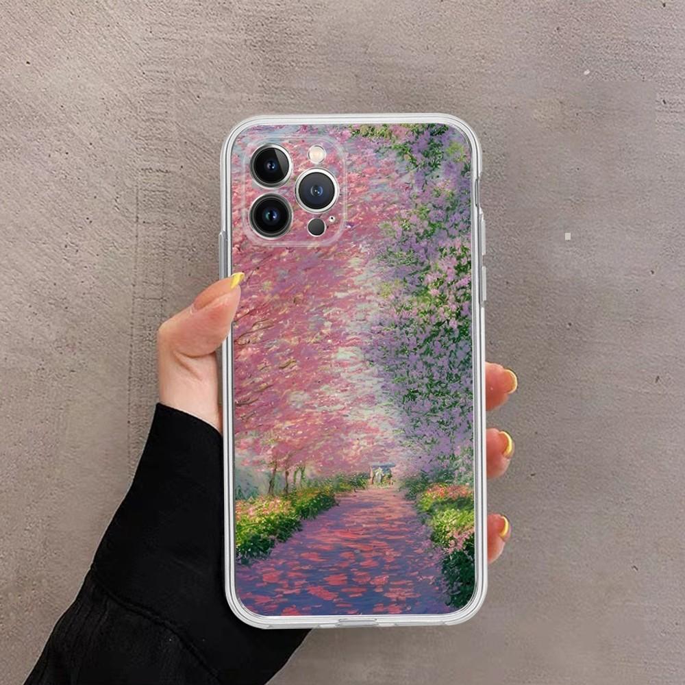 Claude Monet Phone Case For IPhone 16 15 14 13 12 Mini 11 Pro XS Max X XR SE 6 7 8 Plus Soft Silicone Cover