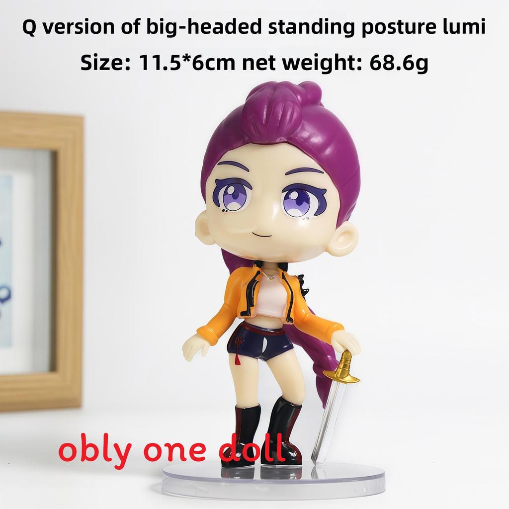 Figura de PVC de Chica Cazadora de Demonios Kpop con Diseño Coleccionable para Fans