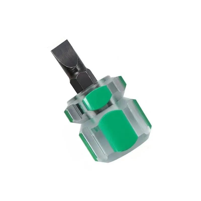 Flat Cross Head Screwdrivers for Household Repair Tool Mini  Screwdriver Short Handle Portable Screwdriver Tool