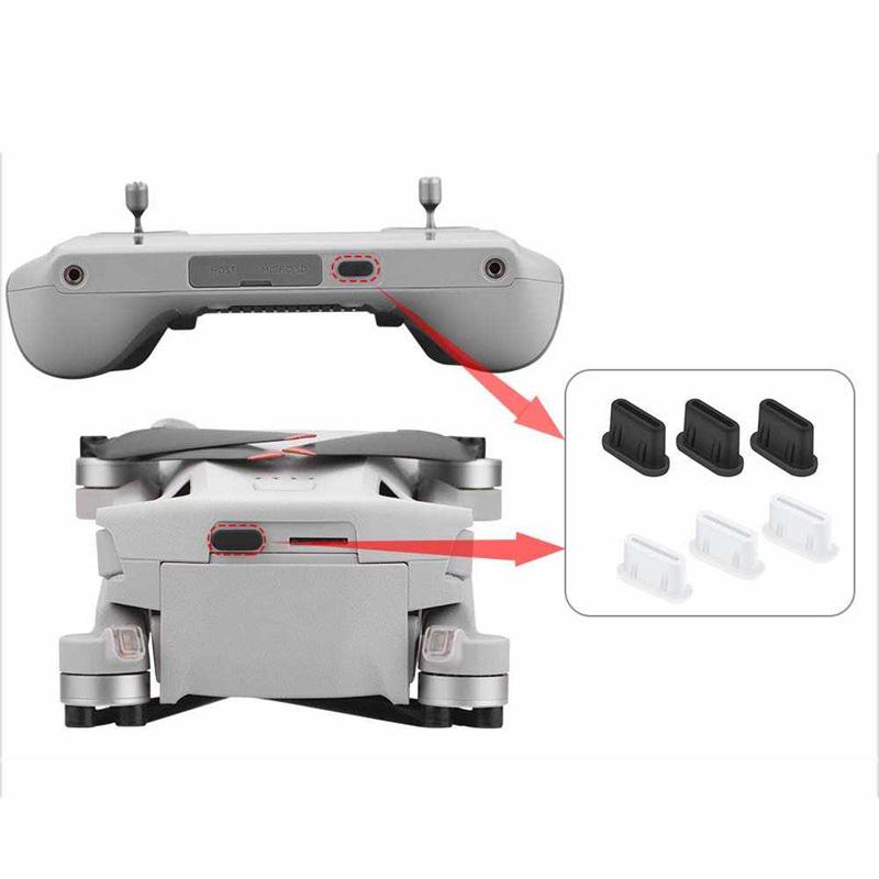 For DJI Mini 4 Pro Mini 3 Pro NEO Dust Plug RC/RC 2 /RC-N1/N2/N3 Battery Plug Charging Port Dust Plug Moisture-proof Protection