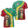 Modische Guyana Flagge Grafik T-Shirts Fußballtrikot Sommer Lässig 3D Druck Herren Sporttrikot Locker Schnelltrocknend Atmungsaktiv T-Shirts Oberteile