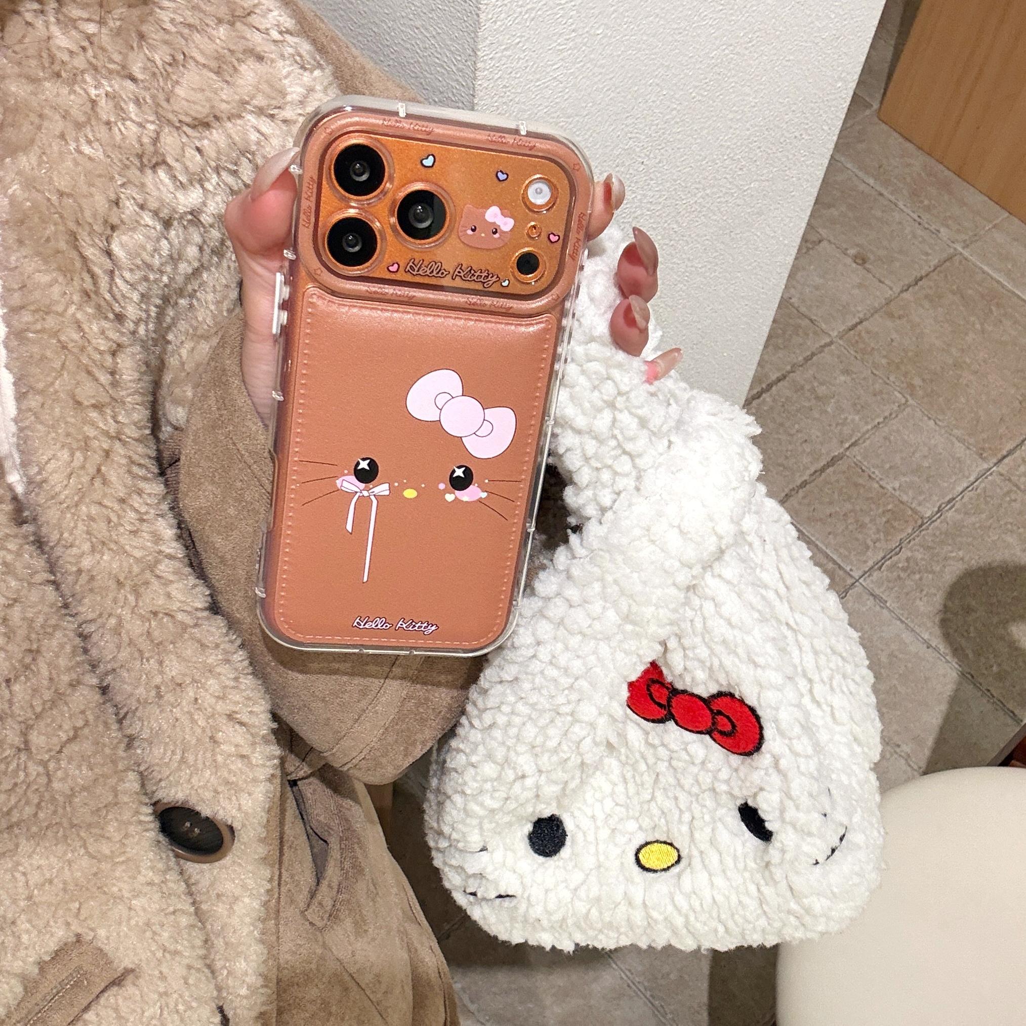 

Brown KT Pink Bow Is Suitable For Apple 17 Pro Max Phone Case 17 Pro 16 Pro Max 15 Pro Max 15 14 Pro Shockproof Protective Cover iPhone 15 коричневый