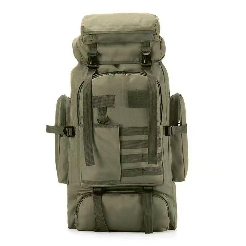80L Waterproof Camouflage Hiking Backpack - Outdoor Tactical Gear for Men's Camping and Travel