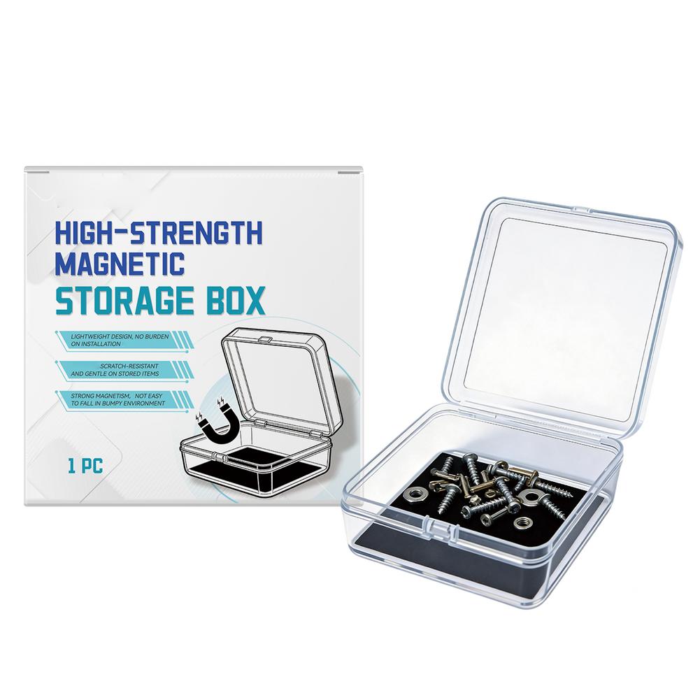 1pcs Strong Magnet Storage Box Electronic Components Parts Organizer ABS Plastic Tool Kit For DIY Repair Toolbox Accessories 1390₽