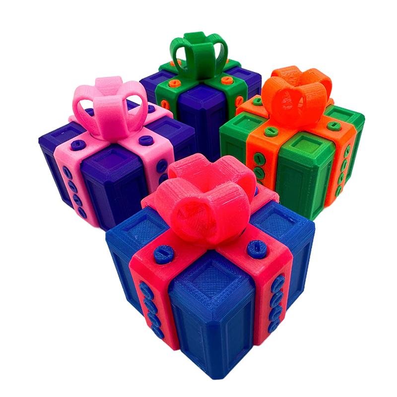 1 шт. Большая надоедливая коробка для розыгрышей с винтами, 3D-печатная подарочная коробка, контейнер для денег/карточек, рождественский подарок