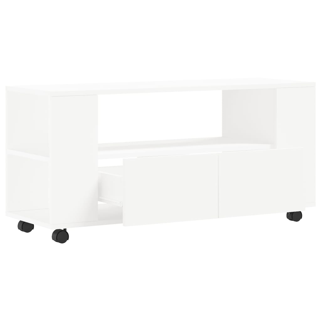 TV Stand White 102 x 34.5 x 43 cm Particleboard