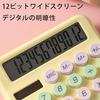 Desktop Calculator Colorful Large LCD Display 12 Digits Big Buttons Standard Size Type Tax Accounting Desk Office Home Business Use (batteries Not