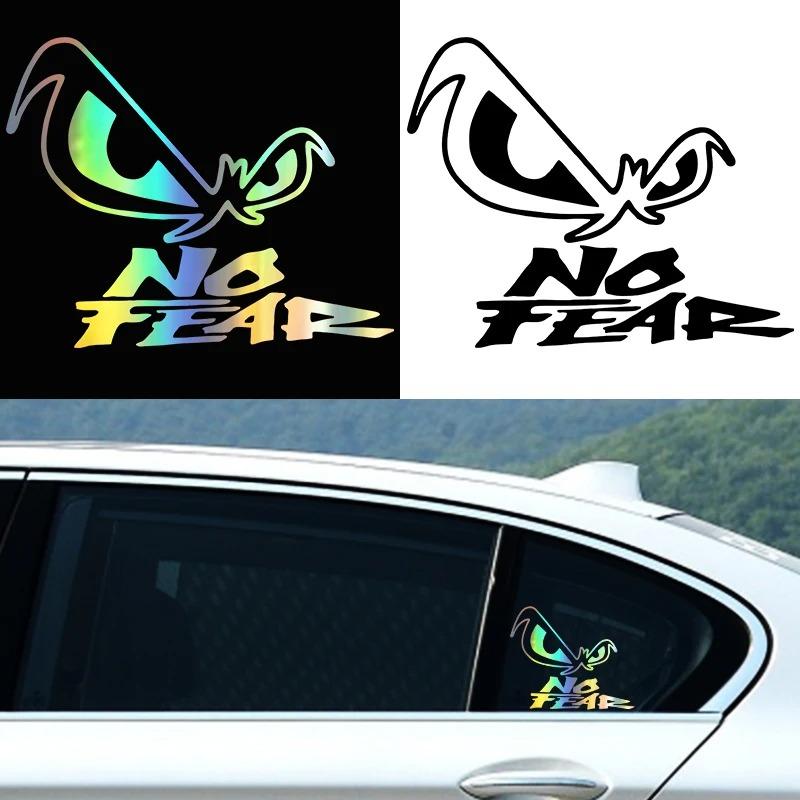 LYKX Die-Cut Vinyl Decal Eye No Fear Car Sticker Waterproof Auto Decors On Car Body Bumper Rear