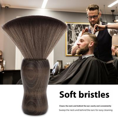 Professional Barber Neck Duster Hair Cutting Brush Soft Bristle Salon Cleaning Brush For Removing Loose Hair