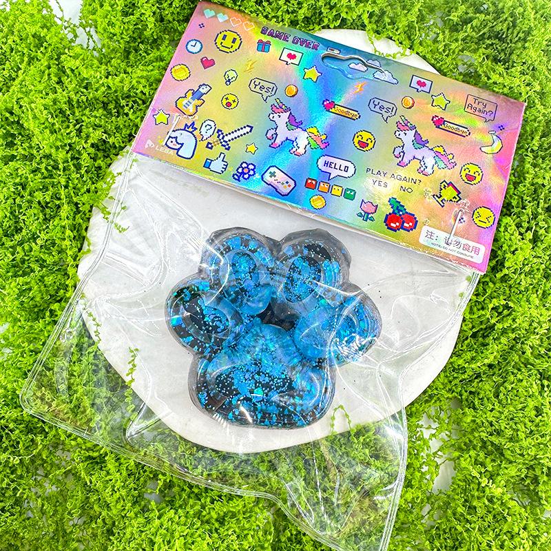 Super Soft Mud Feeling Plush Cat Claws Pinch Music Decompression Toy High Value Silicone Pinch Music Decompression Artifact