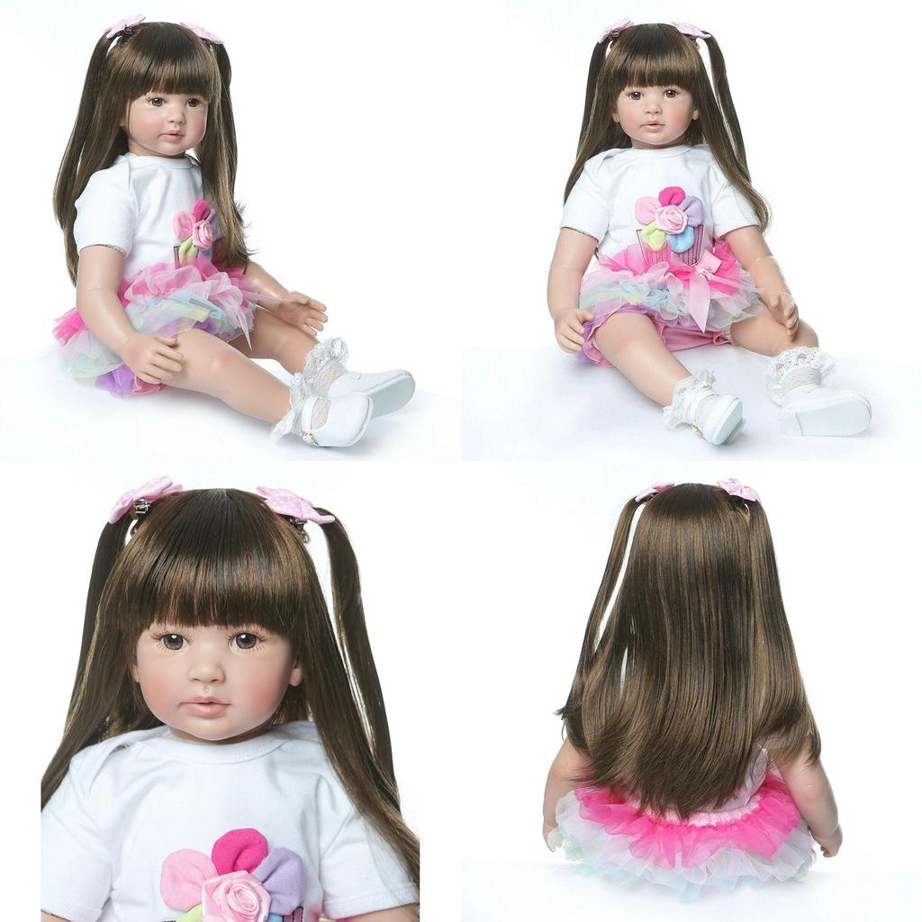 Adorable 24-inch Reborn Baby Doll With Soft Vinyl Silicone Features For Kids