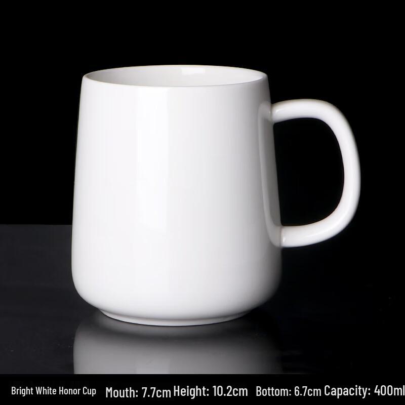 Yudefeng Simple White Ceramic Mug