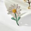 Temperament Big Daisy Brooch Women's Full Diamond Alloy Sunflower Pin Fashionable Light Luxury Clothes Bag Accessories Brooch