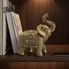 Wealth Prosperity Gift Elephant Figurine Luck Charm Sculpture Versatile Indoor Outdoor Decor for Statue Car Tabletop Entryway Living Room