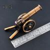 Mini Alloy Cannon Figurine Realistic Miniature Artillery Launcher Model Statue Sculpture Collection Toy Home Office Desktop Decoration Ornament