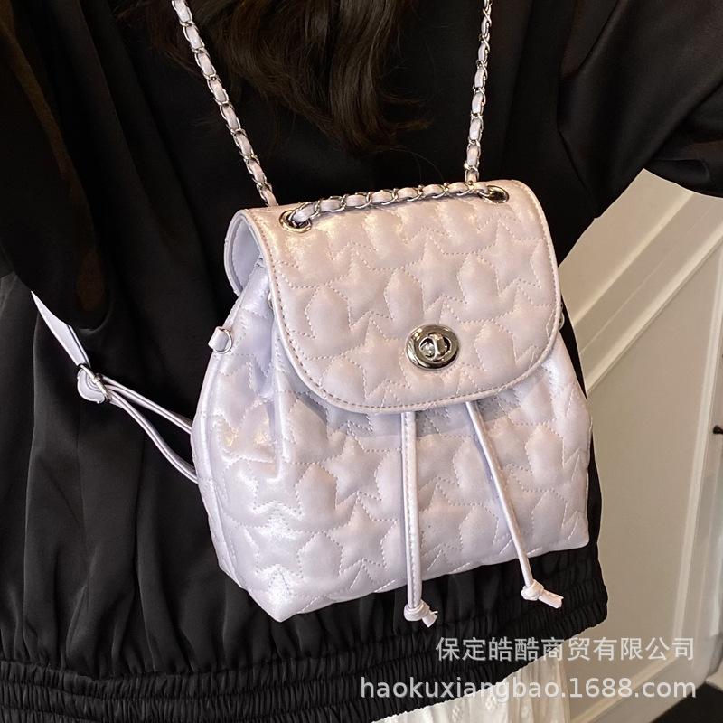 Premium Texture Fashion Versatile Fashion Trend Backpack Women's 2025 Summer New Simple and Lightweight Small Backpack