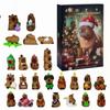 Weihnachts-Countdown-Spielzeug Countdown-Kalender Capybara-Figur Entzückende Heimdekoration Liebenswerte Weihnachtsdekorationen für das Wohnzimmer
