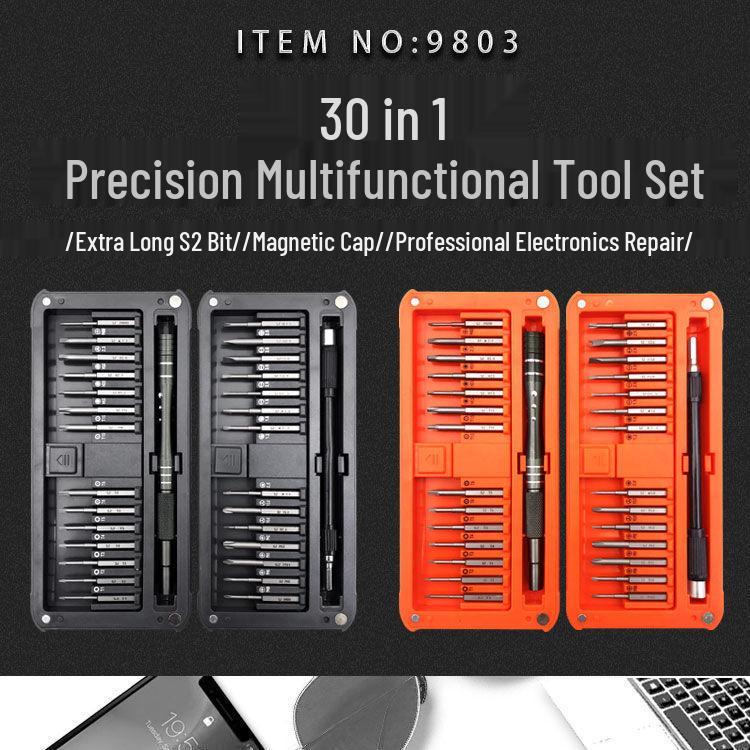 30-in-1 Magnetic S2 Screwdriver Set for Electronics & Watch Repair