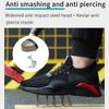 Fashion Work Men Safety Shoes Indestructible Steel Toe Shoes Puncture-Proof Anti-Smash Boots Protective Safety Boots Breathable Sneakers