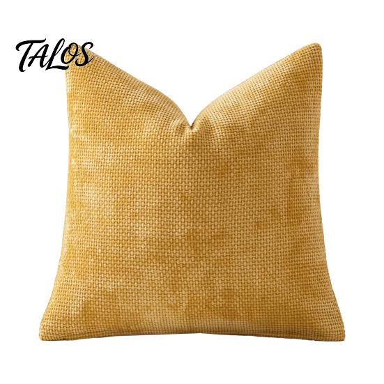 Textured Fabric Throw Covers Weave Texture Cushion Case, Chenille Pillow Cover, Solid Color Cover Elegant Bedroom Shams with Zipper for Living