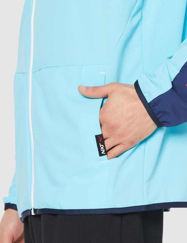 Move Cross Training Slim Easy To Move Size 32JCA220 N-XT Jacket, Moisture-Wicking, Quick-Drying, Fit, In, Bluefish/Estate Blue, L,