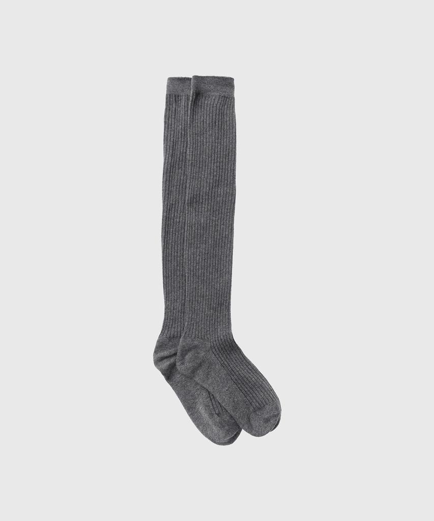 Lugkaeseuteu Asha Overknee Socks_Charcoal