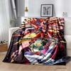 Anime Yu Gi Oh Card Yugioh Throw Blanket Blue Eyes White Dragon Anime Cartoon Soft Plush Blanket Bedroom Bedspread Home Decor