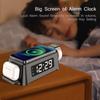 Alarm Clock Wireless Charger 3 In 1 For Iphone 14/13/12/11 Digital Display Wireless Chargers For Apple Watch/airpods Pro